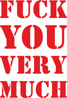 Чохол з розділу Прикольні написи Fuck you very much для Xiaomi Redmi Note 12 5G/Poco X5 5G 2