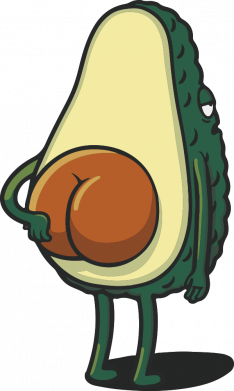 Чехол из раздела Любителям еды Funny avocado для Oppo A53/A32/A33 2