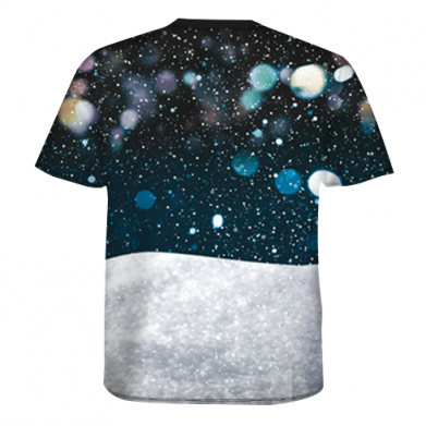 Чоловіча 3D футболка Кіт у снігу - кокаїн 2