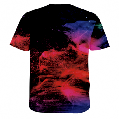 Мужская 3D футболка Colorful art 2