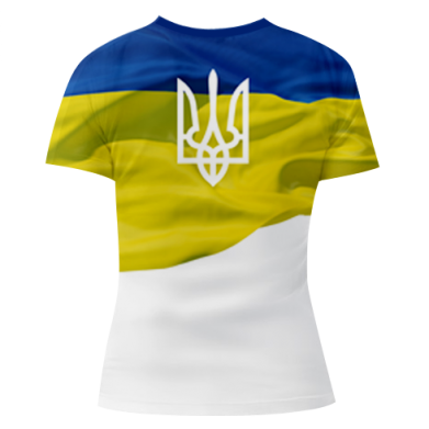 Жіноча 3D футболка Flag of Ukraine 2