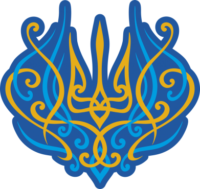 Принт Шоппер Украинский трезубец монограмма, Фото № 2 - FATLINE