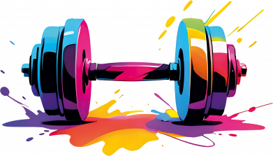 Жіноча футболка Яскрава гантелька 2