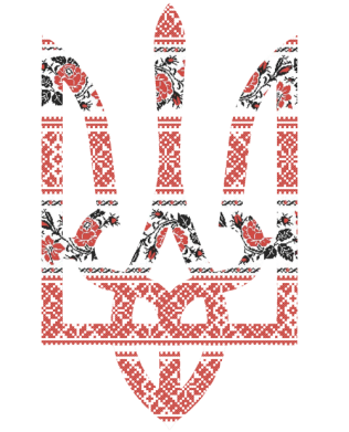 Дитяча футболка Герб України з національніми візерунками 2