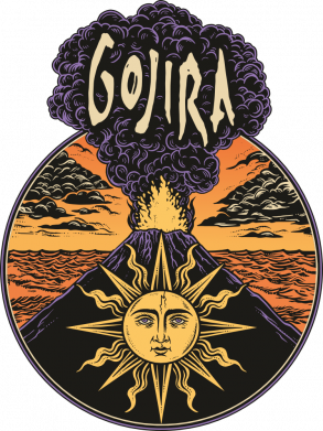 Кружка цветная 320ml Gojira poster 2