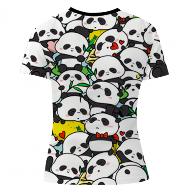 Жіноча 3D футболка Funny pandas 2