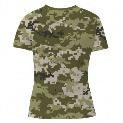 Жіноча 3D футболка Камуфляж ЗСУ 2