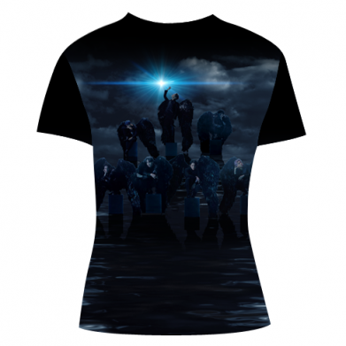 Жіноча 3D футболка BTS Dark Angels 2