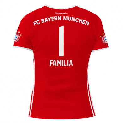 Жіноча 3D футболка FC Bayern. Твоє прізвище, номер (англ.) 2