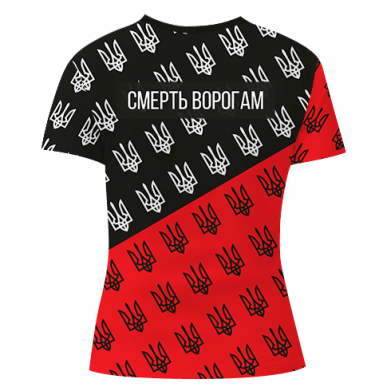 Жіноча 3D футболка Слава Україні, смерть ворогам! 2