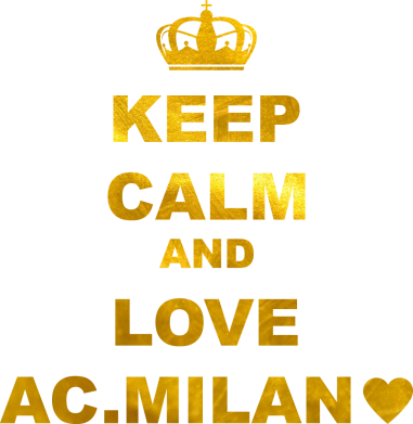Детская футболка Keep calm and love AC Milan 2