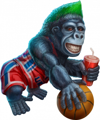 Кружка 320ml Gorilla and basketball ball 2