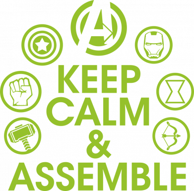 Принт Блокнот А5 Keep calm & assemble, Фото № 2 - FATLINE
