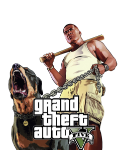 Принт Полотенце 70х140 см GTA V Logo, Фото № 2 - FATLINE