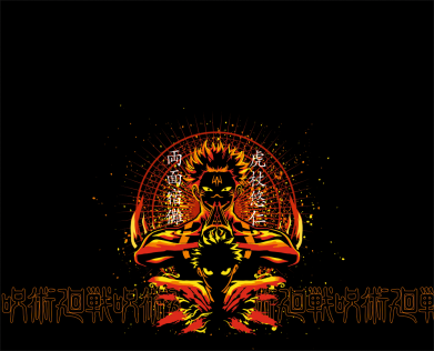 Принт Детская 3D шапка Рёмен Сукуна И Итадори Юджи, Фото № 1 - FATLINE