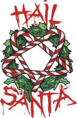 Футболка преміум чоловіча FATLINE Hail Santa! 2