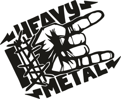 Принт Шоппер Heavy metal gesture, Фото № 2 - FATLINE