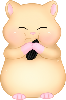 Принт Шопер Cute hamster with sunflower seed, Фото № 2 - FATLINE
