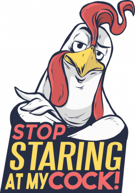 Шеврон прямоугольный Stop Staring at My cock 2