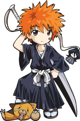 Принт Футболка для собаки Chibi Kurosaki Ichigo Bleach, Фото № 2 - FATLINE