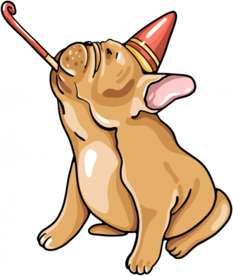 Термобутылка Viano новогодний бульдог с дудочкой 2