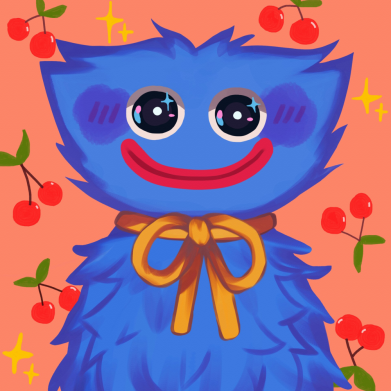 Принт Рюкзак-мешок для ноутбука Cherry Huggy Wuggy, Фото № 2 - FATLINE