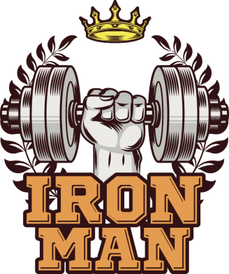 Жіноча футболка Iron man and sports 2