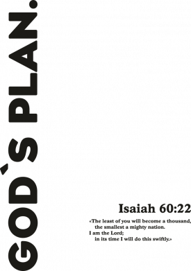 Мужская футболка Stedman God's Plan. Isaiah 60:22. 2
