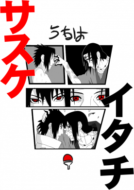 Принт Худі жіноче Fan art Itachi and Sasuke, Фото № 2 - FatLine