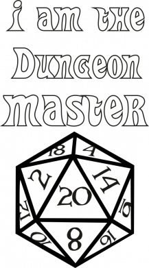 Принт Мужская футболка Stedman I am the dungeon master, Фото № 2 - FATLINE