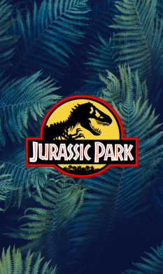 Принт Стікер Jurassic Park on the background of a fern, Фото № 2 - FATLINE