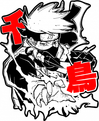 Кепка-тракер тай-дай Chidori Kakashi 2