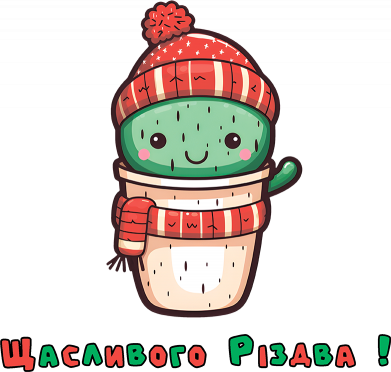 Принт Жіноча футболка Різдвяний Кактус, Фото № 2 - FATLINE
