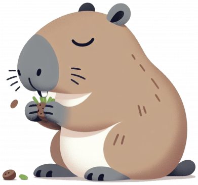 Мужские носки Капибара ест 2