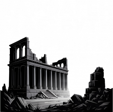 Мужская футболка Stedman Карфаген должен быть разрушен руины 2