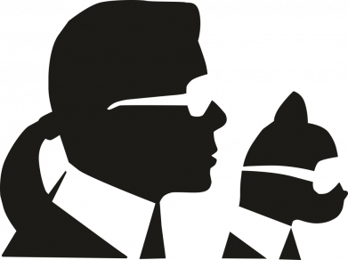 Футболка тай-дай оверсайз FATLINE Karl and the cat with glasses 2