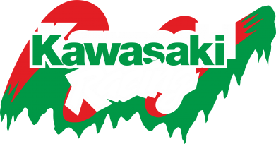 Принт Женская футболка с V-образным вырезом Kawasaki Racing, Фото № 2 - FatLine