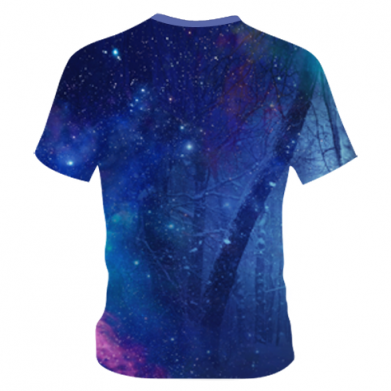 Детская 3D футболка Blue-eyed wolf 2