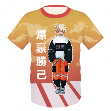 Принт Дитяча футболка 3D My Hero Academia - Katsugi Bakugo, Фото № 2 - FATLINE