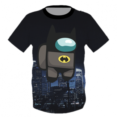 Принт Дитяча футболка 3D Among Us - Batman in the city, Фото № 2 - FATLINE
