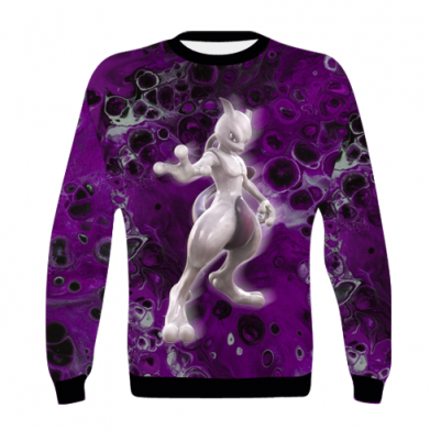 Принт Дитячий 3D світшот Powerful Mewtwo, Фото № 2 - FATLINE