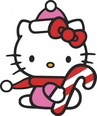 Кружка 320ml Christmas Kitty with candy 2