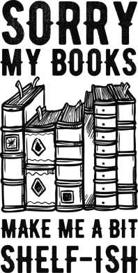 Принт Чоловіча футболка з V-подібним вирізом Sorry my books make me a bit selfish, Фото № 2 - FATLINE