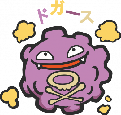 Металлическая табличка Pokemon Koffing 2