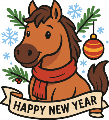 Повербанк 9000 mAh Unic Новогодняя лошадка 2