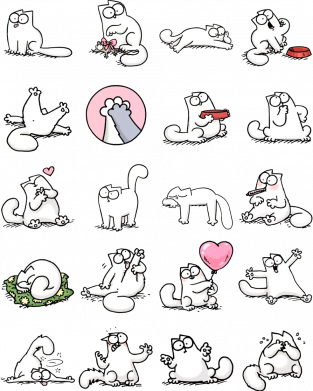 Чохол з розділу Кіт Саймона Кот Саймона емоції для Xiaomi Redmi Note 9S/9Pro/9Pro Max 2