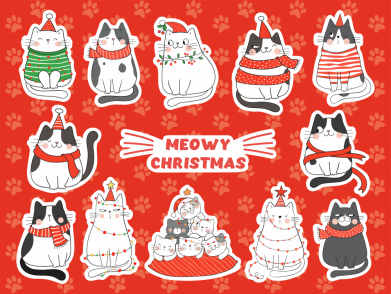 Рождественские коты