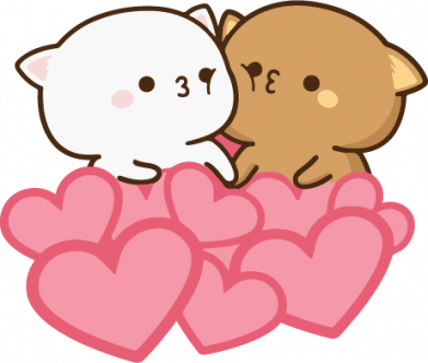 Принт Кепка Котики в сердечках, Фото № 2 - FATLINE