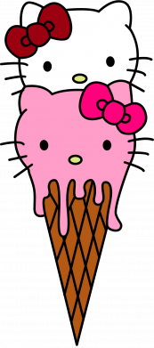 Принт Чехол для Xiaomi Poco M4 5G/Redmi 10 5G Kitty ice cream, Фото № 2 - FATLINE