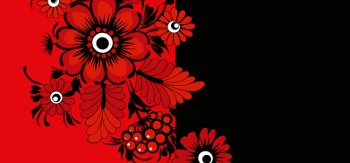 3D пенал Червоні квіти 2